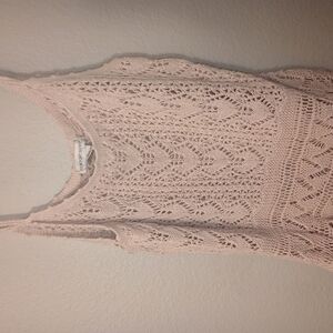 Pink Lace Sleeveless Top
